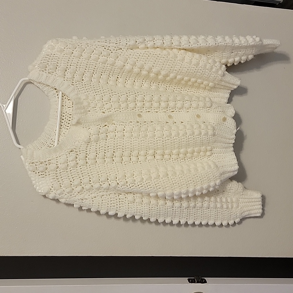 Handmade cream cardigan